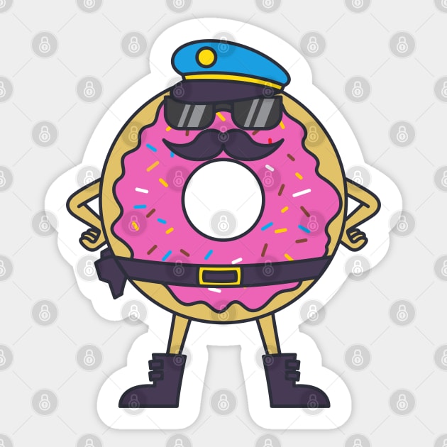 Donut Police Sticker by rudypagnel